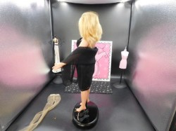 tonner emme black sheer dress